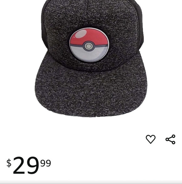 Pokemon Pokeball Emblem Trucker Snapback Youth OS Hat Women's M. NWT - Picture 14 of 14